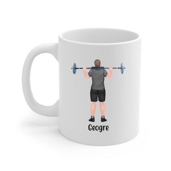 Personalized Mug, Personal Trainer Man, Gift for Gym Lovers