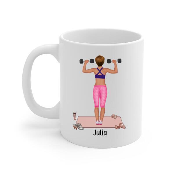 Personalized Mug, Personnal Trainer Woman, Gift for Gym Lovers