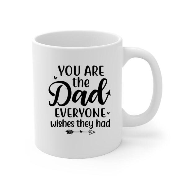 Personalized Mug, Father Giving Kid Piggyback Ride, Gift for Father's Day