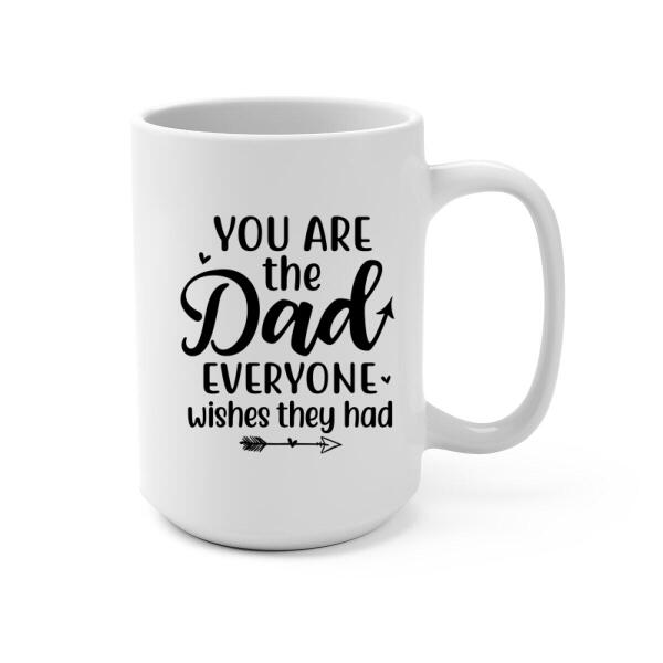 Personalized Mug, Father Giving Kid Piggyback Ride, Gift for Father's Day