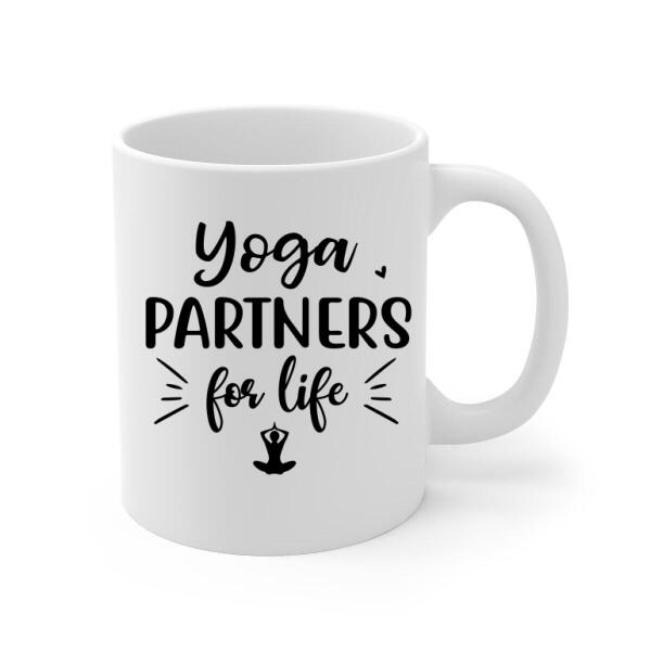 Personalized Mug, Yoga Girl With Pets, Custom Gift For Yoga, Dog And Cat Lovers