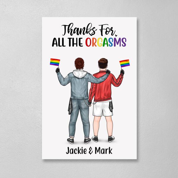 Personalized Canvas, Gifts For Him, Gifts For Her, Gifts for LGBT Couples