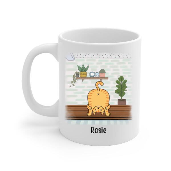 Say Hello to My Butthole, Human - Personalized Gifts Custom Cat Mug for Cat Mom, Cat Lovers