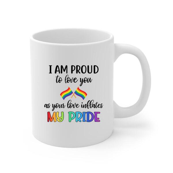 Personalized Mug, LGBT Couple Kissing Custom Gift For Pride Month