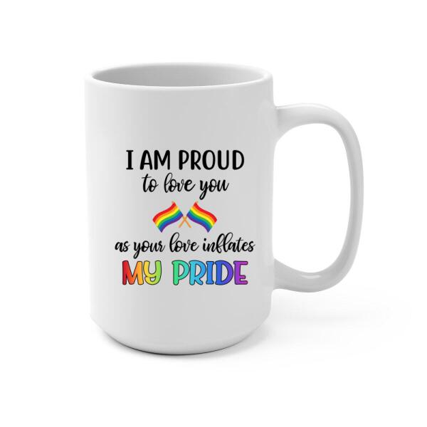 Personalized Mug, LGBT Couple Kissing Custom Gift For Pride Month