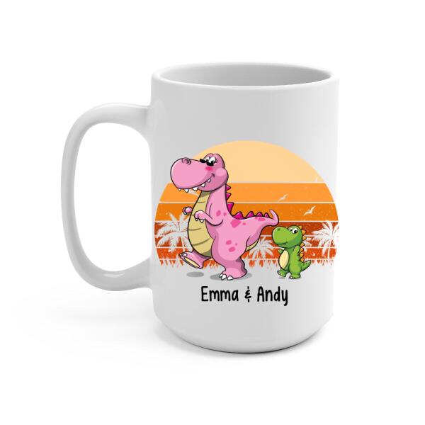 Don't Mess With Grandmasaurus You'll Get Jurasskicked - Personalized Gifts Custom Mug For Dad For Mom