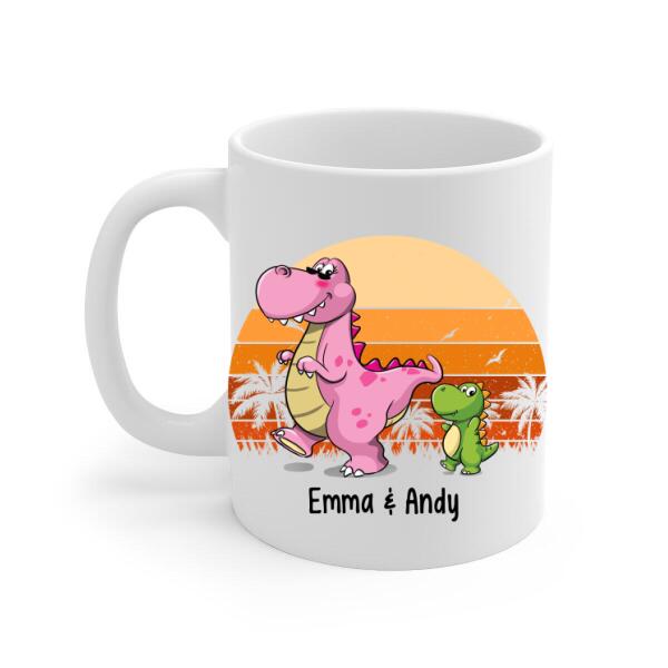 Don't Mess With Grandmasaurus You'll Get Jurasskicked - Personalized Gifts Custom Mug For Dad For Mom