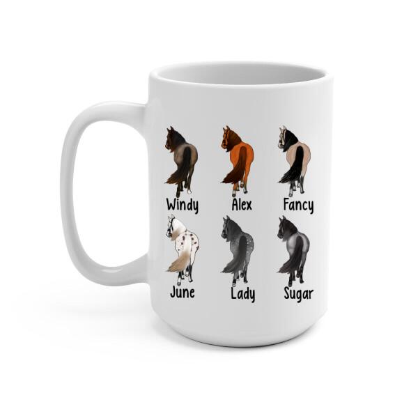 Personalized Mug, Horse Breed - Up To 6 Horses, Gift For Horse Lovers