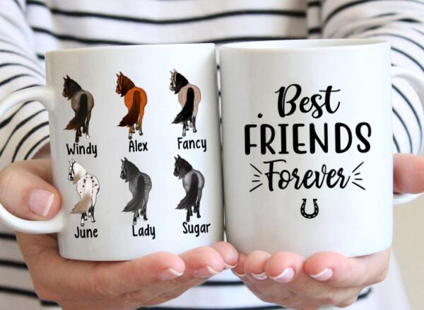 Personalized Mug, Horse Breed - Up To 6 Horses, Gift For Horse Lovers