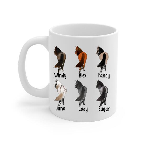 Personalized Mug, Horse Breed - Up To 6 Horses, Gift For Horse Lovers