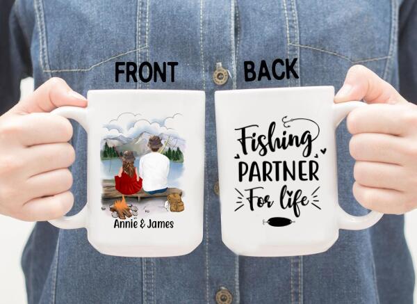 Personalized Mug, Fishing Partners, Fishing With Kids, Custom Gift For Fishing Lovers