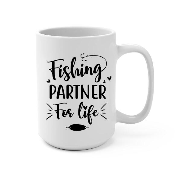 Personalized Mug, Fishing Partners, Fishing With Kids, Custom Gift For Fishing Lovers