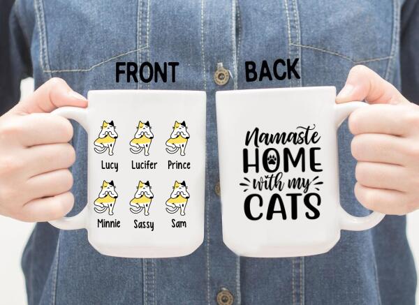 Personalized Mug, Funny Cat Yoga, Gift For Yoga Lovers, Gift For Cat Lovers