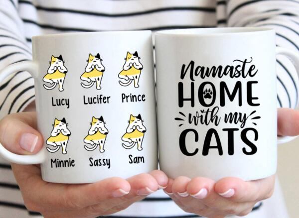 Personalized Mug, Funny Cat Yoga, Gift For Yoga Lovers, Gift For Cat Lovers