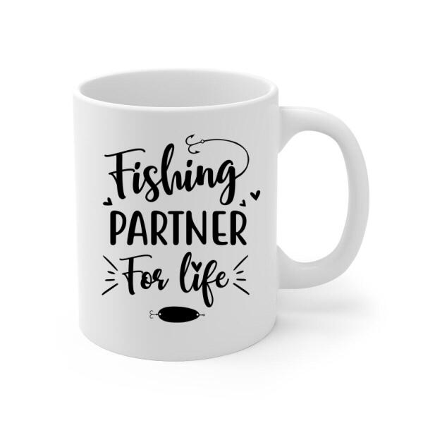 Personalized Mug, Fishing Partners On Boat, Gift For Fishers