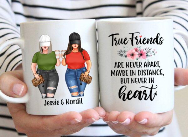 Personalized Mug, Chubby Sisters Drink Together, Gift For Sisters And Friends