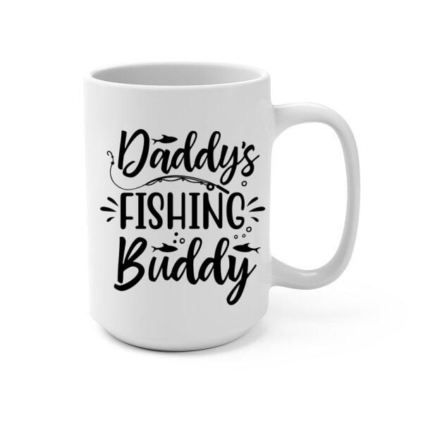 Father and Son Fishing Buddies For Life, Personalized Mug Gift For Fishing Lovers