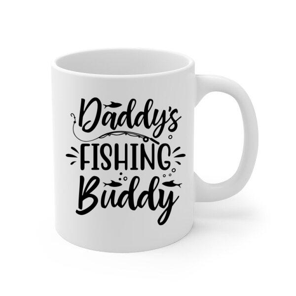 Father and Son Fishing Buddies For Life, Personalized Mug Gift For Fishing Lovers