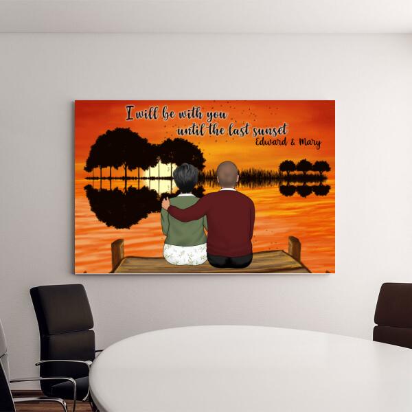 I Will Be with You - Anniversary Personalized Gifts Custom Canvas for Family for Mom