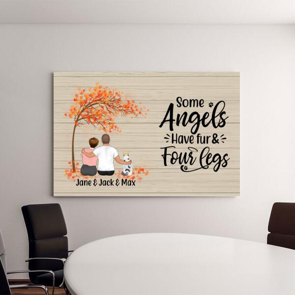 Personalized Canvas, Memorial Gift for Dog Loss, Cat Loss - Sympathy Gift, Gift for Pet Lovers