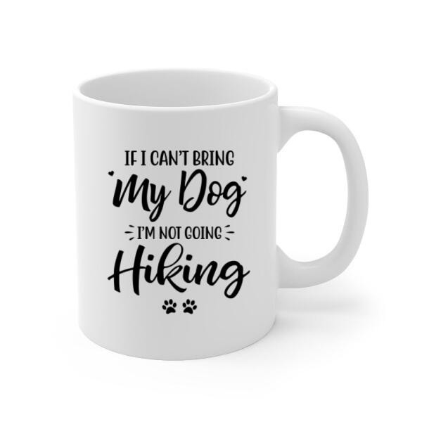 Personalized Mug, Woman Hiking And Dogs, Gifts For Dog Lovers