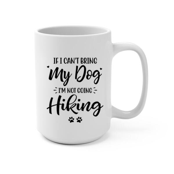 Personalized Mug, Woman Hiking And Dogs, Gifts For Dog Lovers