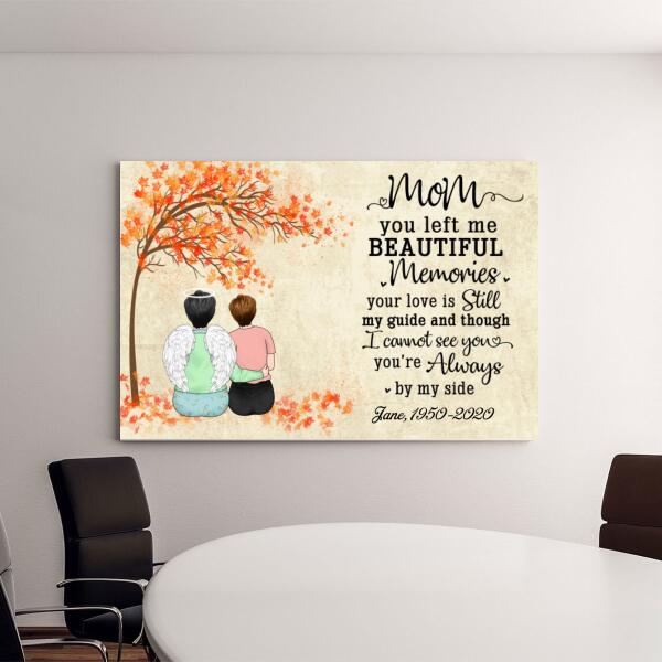 Personalized Canvas, Memorial Gift for Mother Loss, Sympathy Gift, Gift for Memorial Day