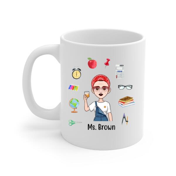 Personalized Mug, Teacher Life, It Takes A Big Heart To Shape Little Minds, Gift For Teachers