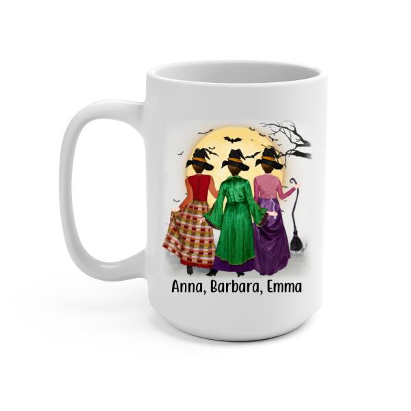 Personalized Mug, Witch Sisters, Hocus Pocus Sisters, Gifts For Halloween Friends