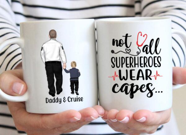 Personalized Mug, Paramedics Parent And Kids, Custom Gift For Family And Paramedics Lovers