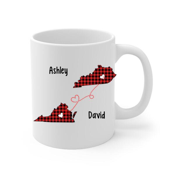 Personalized Mug, Always Under The Same Sky, Photo Upload Gifts, Custom Long Distance Relationship Gift