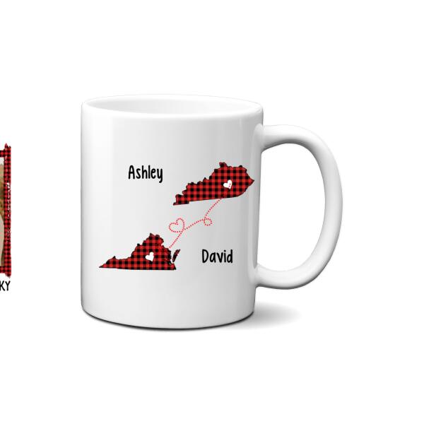 Personalized Mug, Always Under The Same Sky, Photo Upload Gifts, Custom Long Distance Relationship Gift