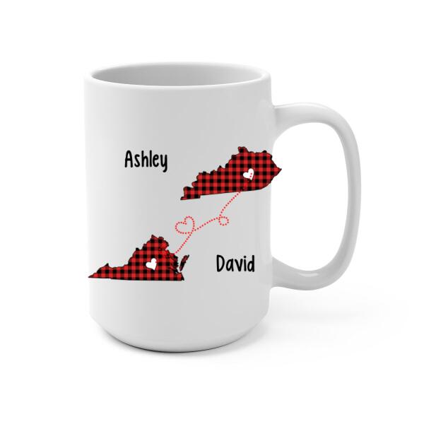 Personalized Mug, Always Under The Same Sky, Photo Upload Gifts, Custom Long Distance Relationship Gift