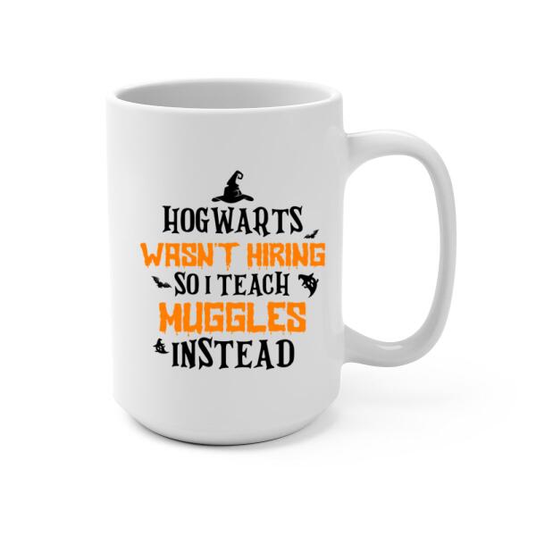 Personalized Mug, You Can't Scare Me I'm A Teacher - Halloween Gift, Gift For Teachers And Dog Lovers, Cat Lovers