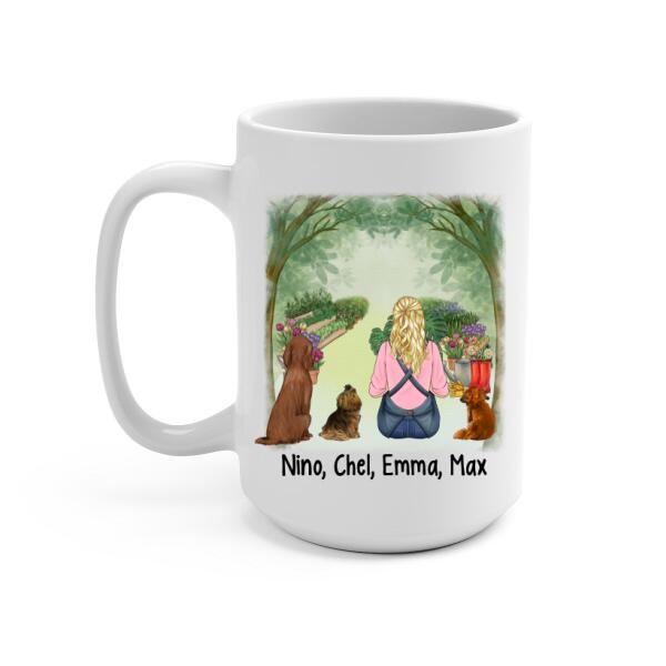 Personalized Mug, Plant Lady Is The New Dog Lady, Gift For Gardeners And Dog Lovers