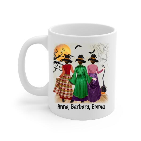 Personalized Mug, Buckle Up Buttercup - Witch Sisters, Gifts For Halloween Friends