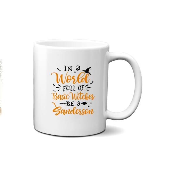 Personalized Mug, Buckle Up Buttercup - Witch Sisters, Gifts For Halloween Friends