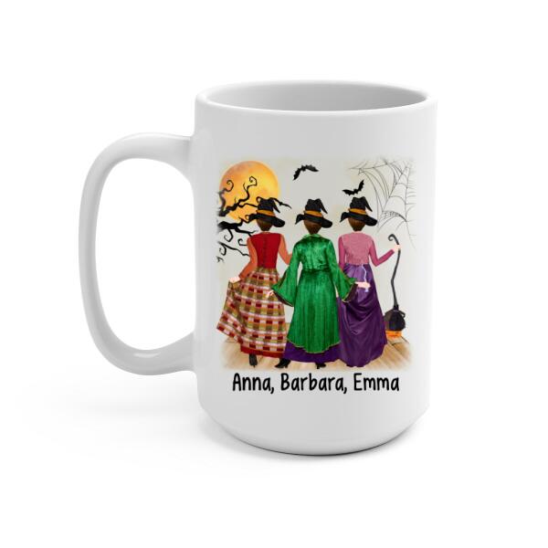 Personalized Mug, Buckle Up Buttercup - Witch Sisters, Gifts For Halloween Friends