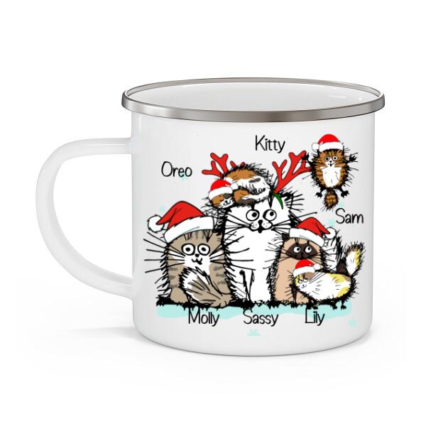 Personalized Mug, Funny Cats - Up To 6 Cats, Christmas Gift for Cat Lovers