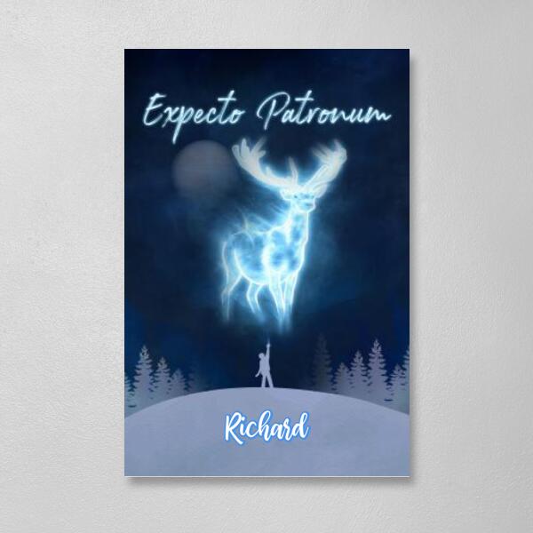 Personalized Poster, Canvas, HP Patronus Gifts for HP Lovers