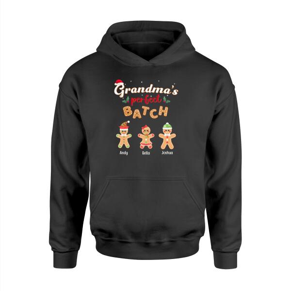 Grandma's Perfect Batch - Christmas Personalized Gifts Custom Shirt for Family for Grandma