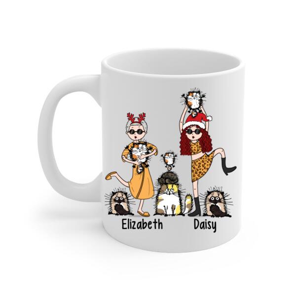 Personalized Mug, Crazy Cat Ladies, Christmas Gift For Cat Lovers