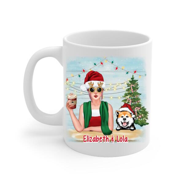 Personalized Mug, Christmas Is Better With Dogs , Christmas Gift For Dog Lovers