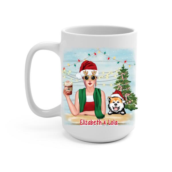 Personalized Mug, Christmas Is Better With Dogs , Christmas Gift For Dog Lovers