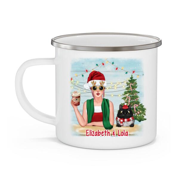 Personalized Mug, Christmas Is Better With Cats, Christmas Gift For Cat Lovers