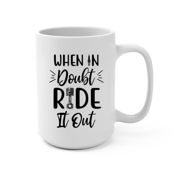 Personalized Mug, Old Man Biker, Custom Gifts For Motorcycle Lovers