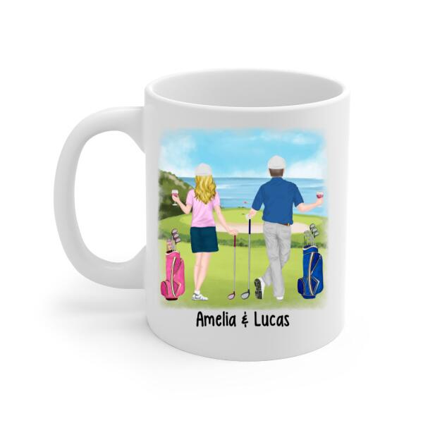 Personalized Mug, Golf Drinking Partners - Couple And Friends Gift, Gift For Golfers