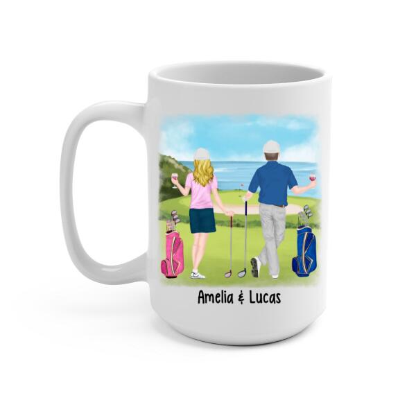 Personalized Mug, Golf Drinking Partners - Couple And Friends Gift, Gift For Golfers