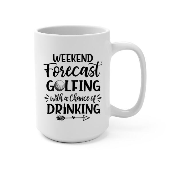 Personalized Mug, Golf Drinking Partners - Couple And Friends Gift, Gift For Golfers