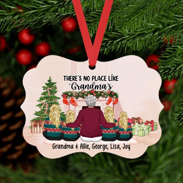 There's No Place Like Grandma's - Christmas Personalized Gifts Custom Ornament for Grandma